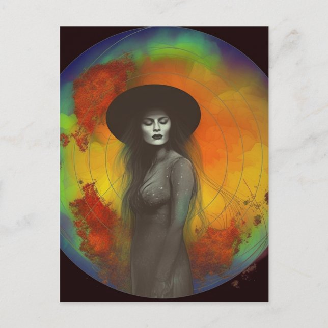 Cartão Postal A Bruxa (Frente)