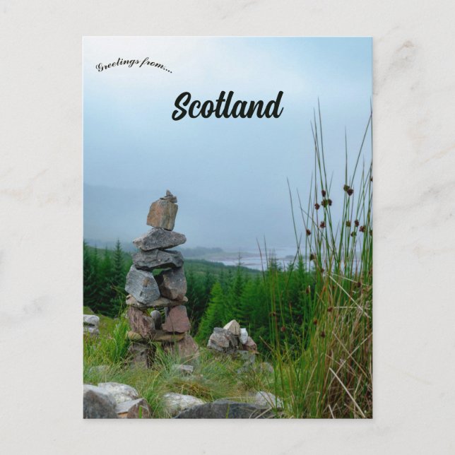 Cartão Postal A Cairn in Scotland (Frente)