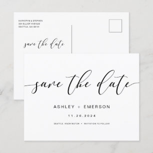 Cartão Postal A Caligrafia Russa Moderna Salva A Data