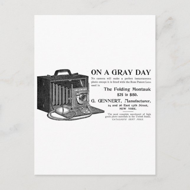 Cartão Postal A câmera de Montauk dobrável (Frente)