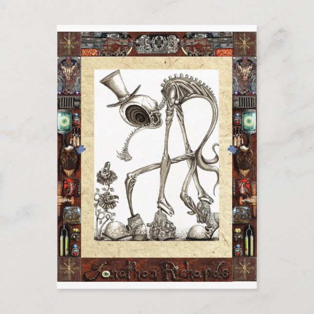 Cartão Postal A caminhada enquadrada (Frente)