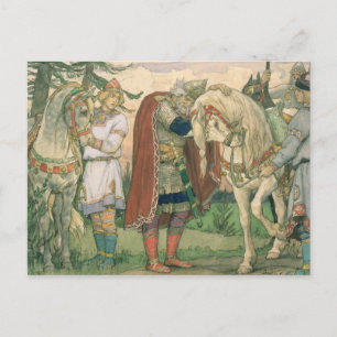 Cartão Postal A canção do Príncipe Oleg , 1899