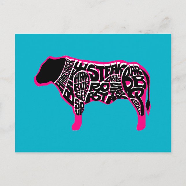 Cartão Postal A carta do comedor da carne (Frente)