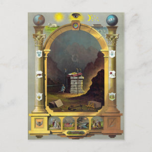 Cartão Postal A carta maçónica