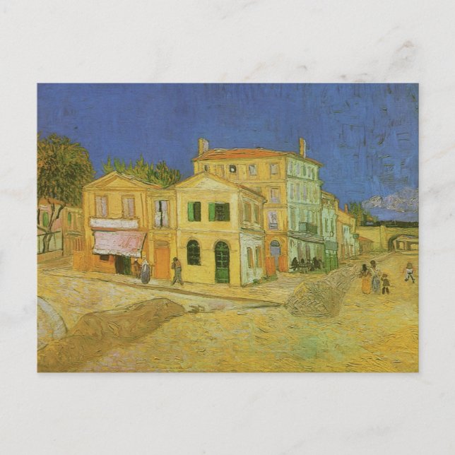 Cartão Postal A Casa Amarela (F464) Van Gogh Belas Artes (Frente)
