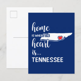 Cartão Postal A casa do Tennessee é onde está o coração