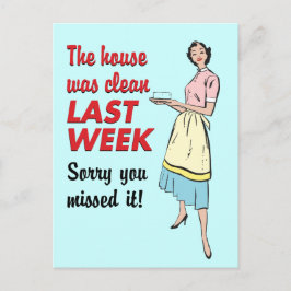 Cartão Postal A Casa Estava Limpa