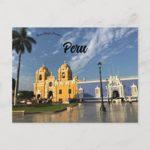 Cartão Postal A Catedral de Trujillo em Trujillo Peru