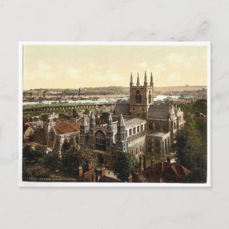 Cartão Postal A catedral, Rochester, Inglaterra, raro Photochrom