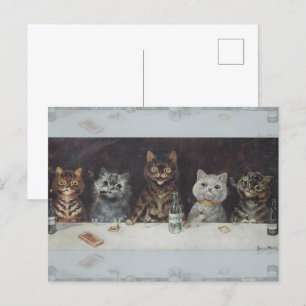 Cartão Postal A Celebração de Solteirice do Gato