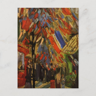 Cartão Postal A celebração do dia 14 de julho em Paris
