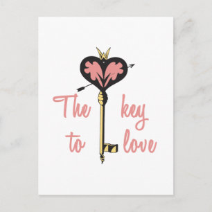 Cartão Postal A Chave do Meu Amor
