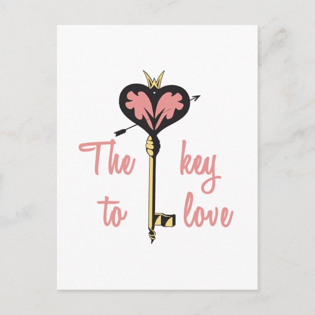 Cartão Postal A Chave do Meu Amor (Frente)