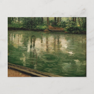 Cartão Postal A Chuva de Yerres Gustave Caillebotte