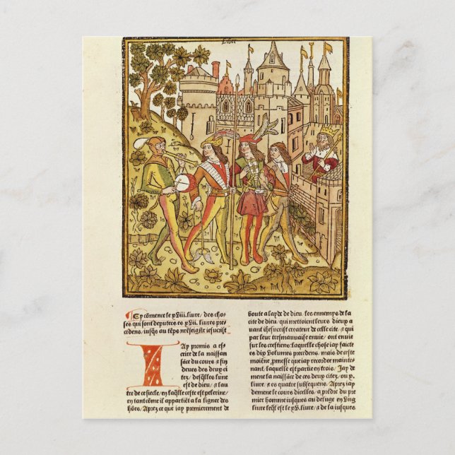 Cartão Postal A Cidade de Deus e a Cidade deste Século (Frente)