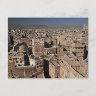 Cartão postal A Cidade de Sana'a, Iêmen