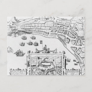 Cartão Postal A cidade e a plataforma de Fayall