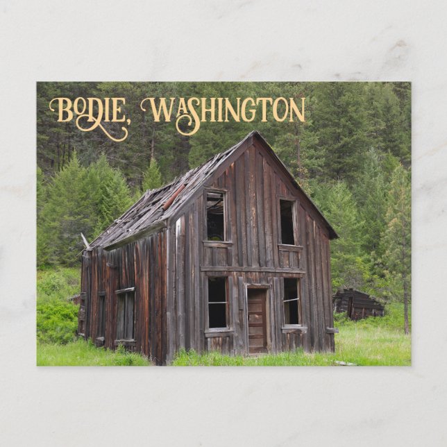Cartão Postal A Cidade Fantasma de Bodie Washington (Frente)