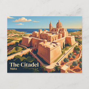 Cartão Postal A Cidadela (Cittadella), Gozo Malta