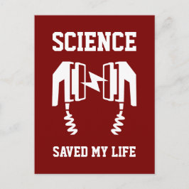 Cartão Postal A ciência salvou minha vida