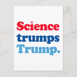 Cartão Postal A ciência supera Trump