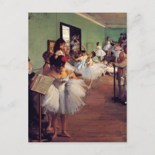 Cartão Postal A classe de dança de Edgar Degas