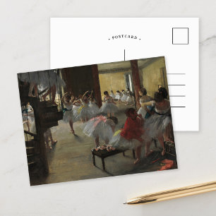 Cartão Postal A classe de dança Edgar Degas