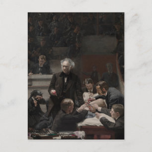 Cartão Postal A Clínica Bruta de Thomas Eakins