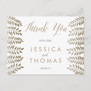 Cartão Postal A Coleção de Casamentos em Terra Florestal Monocro