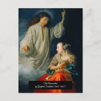 Cartão Postal A Comunicação de Godfried Schalcken