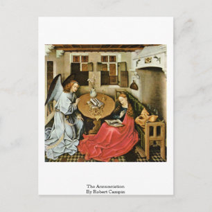 Cartão Postal A Comunicação De Robert Campin