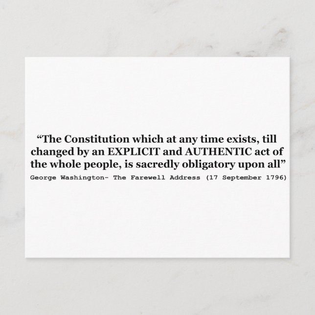 Cartão Postal A Constituição é um dever sagrado para todos (Frente)