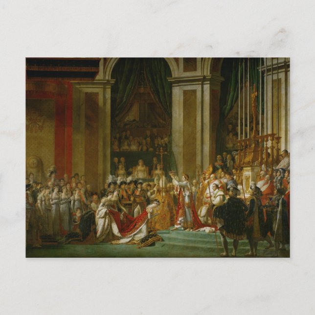 Cartão Postal A coroação de Napoleon (Frente)