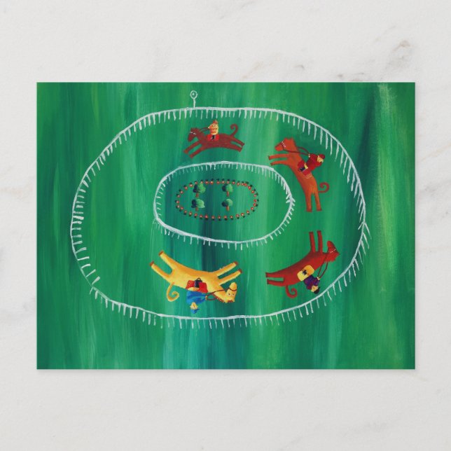 Cartão Postal A Corrida do Cavalo (Frente)