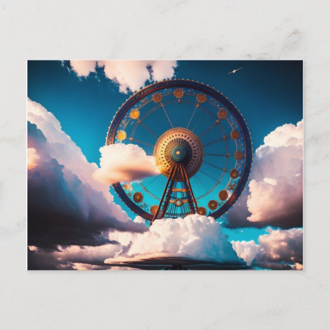 Cartão Postal A corrida no céu (Frente)