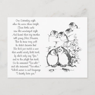 Cartão Postal A Coruja-Au Tem Público