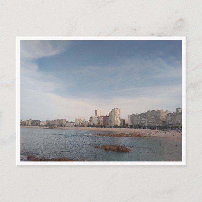 Cartão Postal A Coruna, Galicia (Espanha) (Frente)