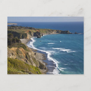 Cartão Postal A costa de Big Sur na Califórnia, EUA