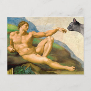 Cartão Postal A Criação De Adam Parody