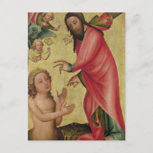 Cartão Postal A Criação de Adão