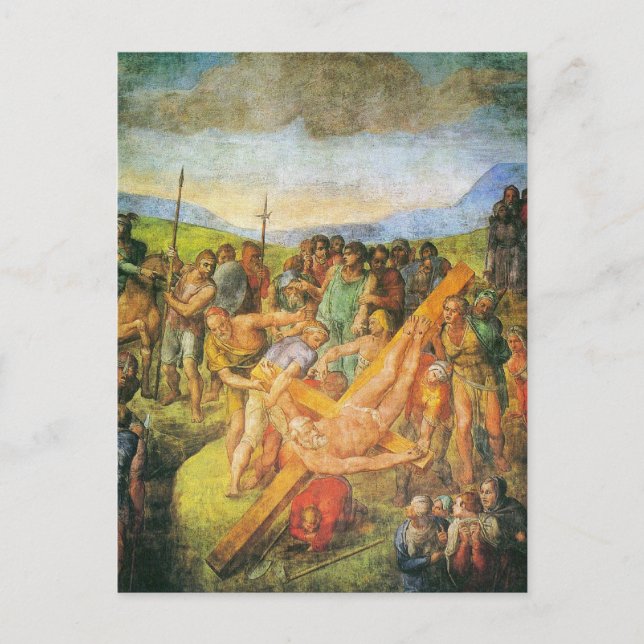 Cartão Postal A Crucificação das Ruas. (Frente)