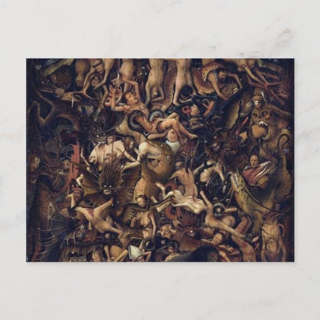 Cartão Postal A Crucificação O Juízo Final Por Jan Van Eyck (Frente)