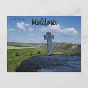 Cartão Postal A Cruz de Orheiul Vechi Moldova
