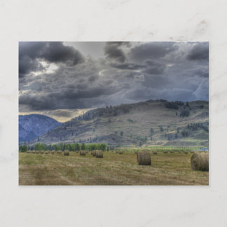 Cartão Postal A Culpa está dentro. Placa de posto da Midway B.C.