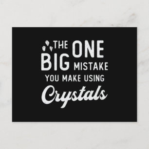 Cartão Postal A Curar Cristal Que Você Faz Usando O Crystals He