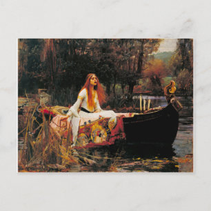Cartão Postal A Dama de Shalott, c. 1888 por John Waterhouse