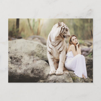Cartão Postal A Dama e o Tigre  --