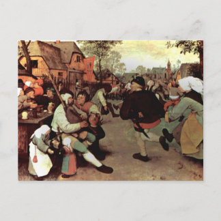 Cartão Postal A dança camponesa - 1568