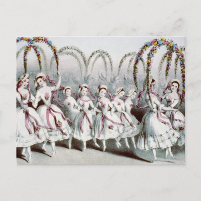Cartão Postal A Dança da Flor (Frente)