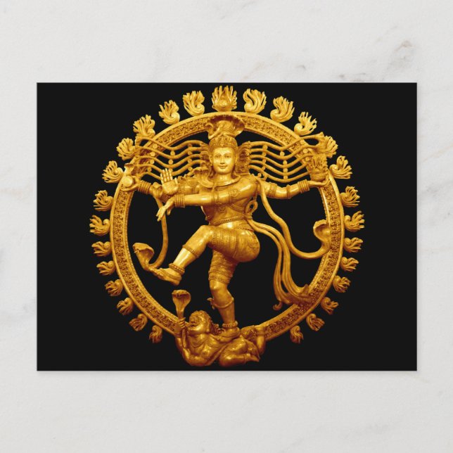 Cartão Postal A dança de Shiva (Frente)